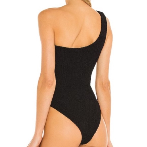 NWT Hunza G nancy one shoulder one piece in black - Picture 2 of 7
